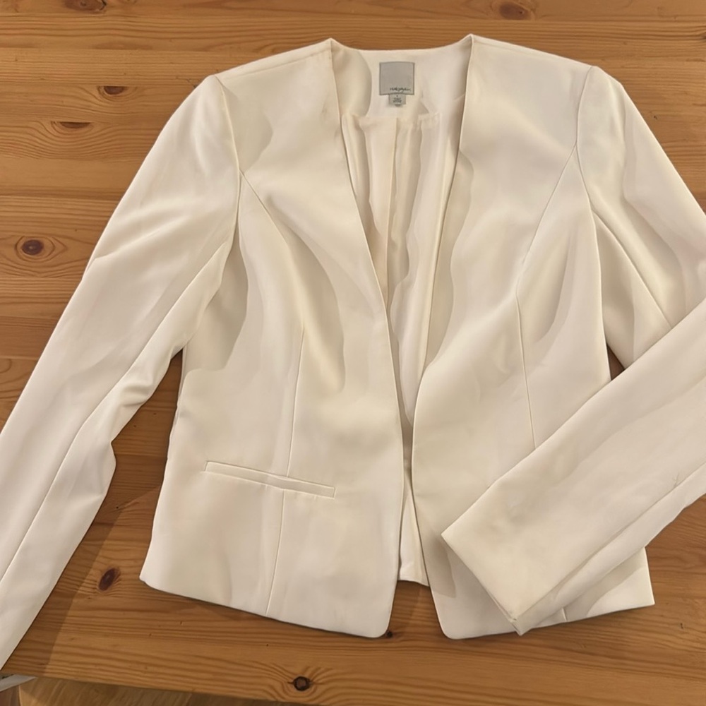 Halogen white blazer, size S